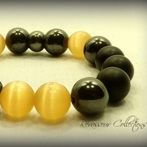 Peach Charming Gemstone Bracelet (Unisex)